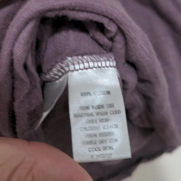 LOFT Ann Taylor purple T-shirt size L - Picture 6 of 8